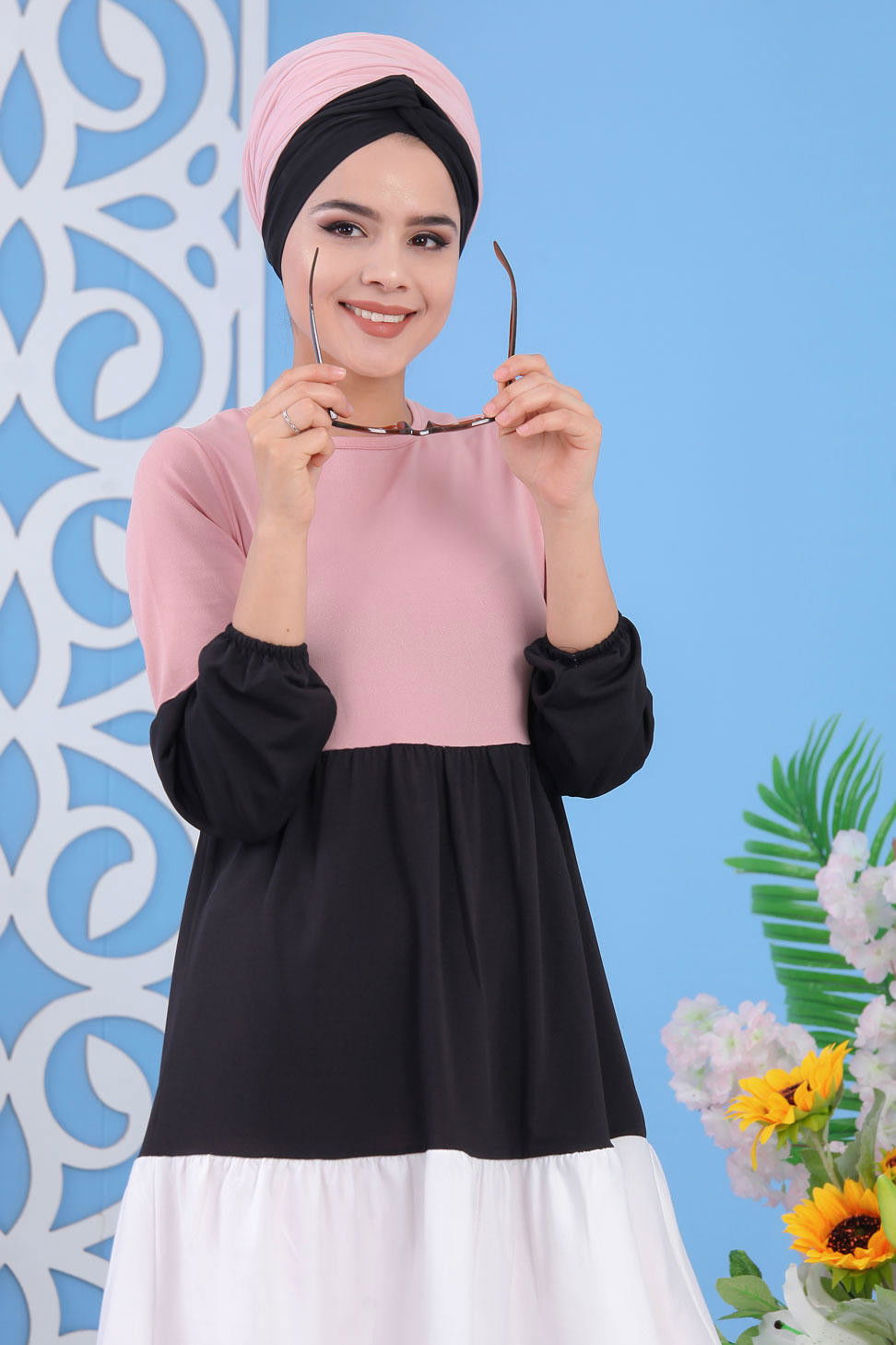 Tunik Pantolon Pudra - 02 7245 Pembe - 7245