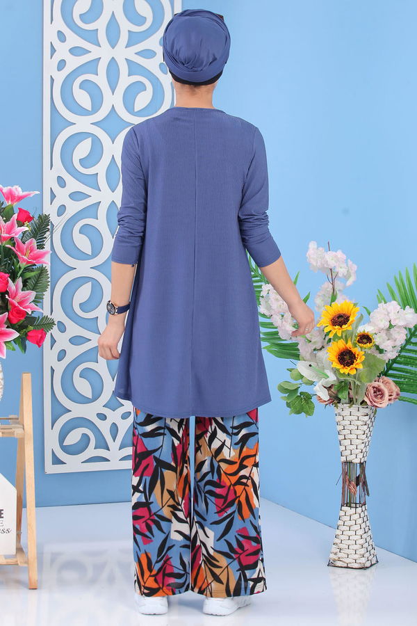 Tunik Pantolon İndigo - 02 7251 Mavi - 7251