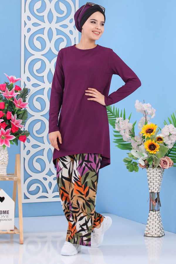 Tunik Pantolon Mor - 02 7251 Mor - 7251