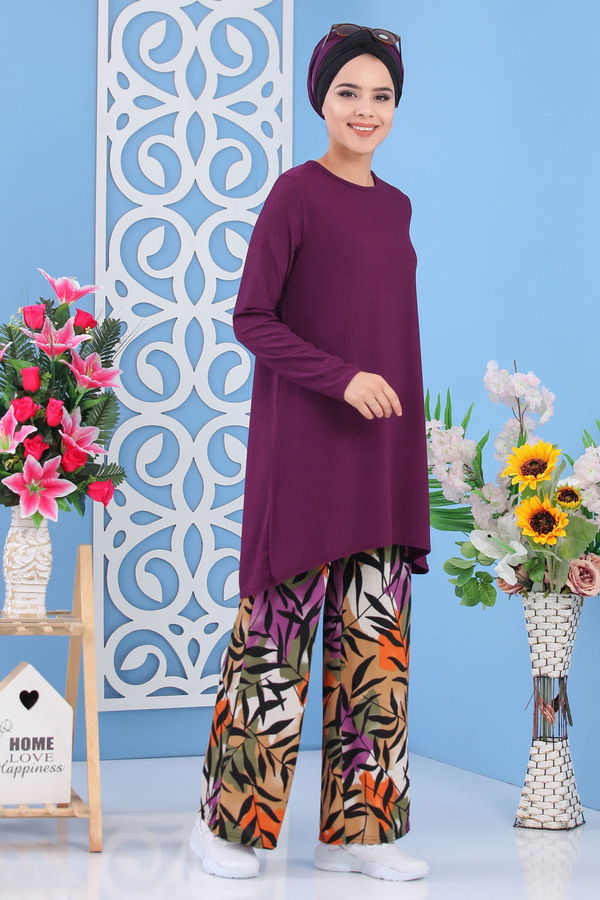 Tunik Pantolon Mor - 02 7251 Mor - 7251