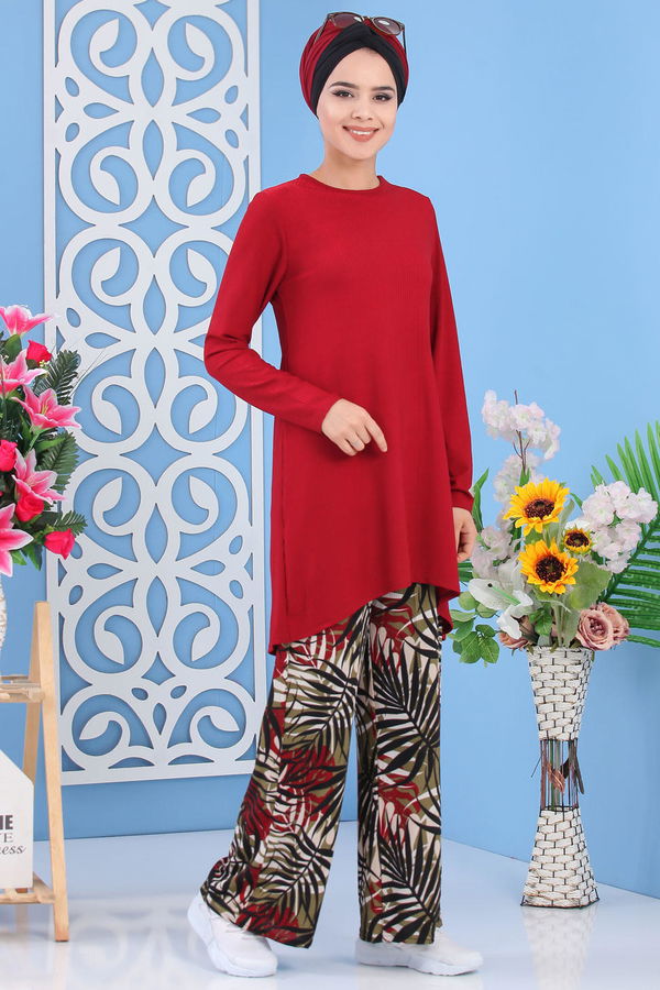Tunik Pantolon Kırmızı - 02 7251 Kırmızı - 7251