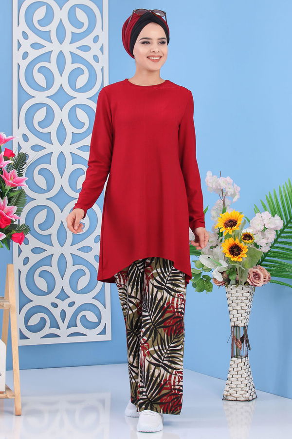 Tunik Pantolon Kırmızı - 02 7251 Kırmızı - 7251