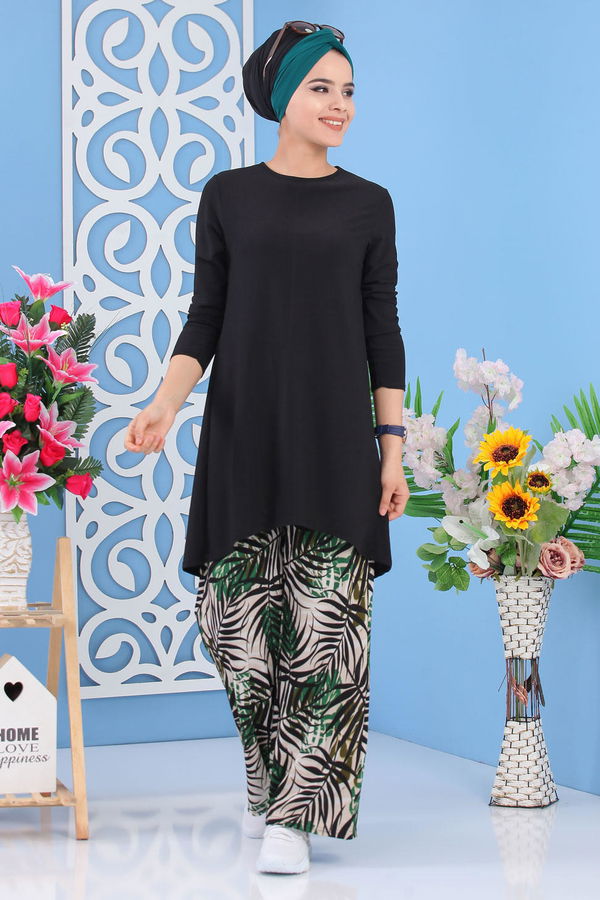 Tunik Pantolon Siyah - 02 7251 Siyah - 7251
