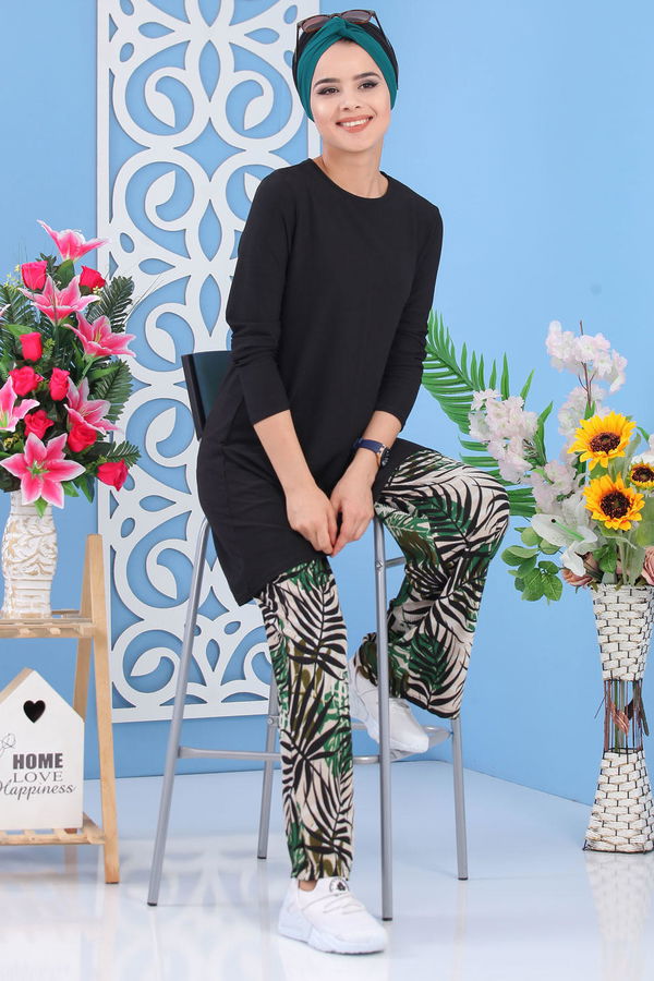 Tunik Pantolon Siyah - 02 7251 Siyah - 7251