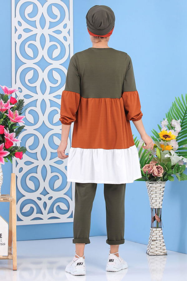 Tunik Pantolon Haki Taba - 02 7245 Haki - 7245