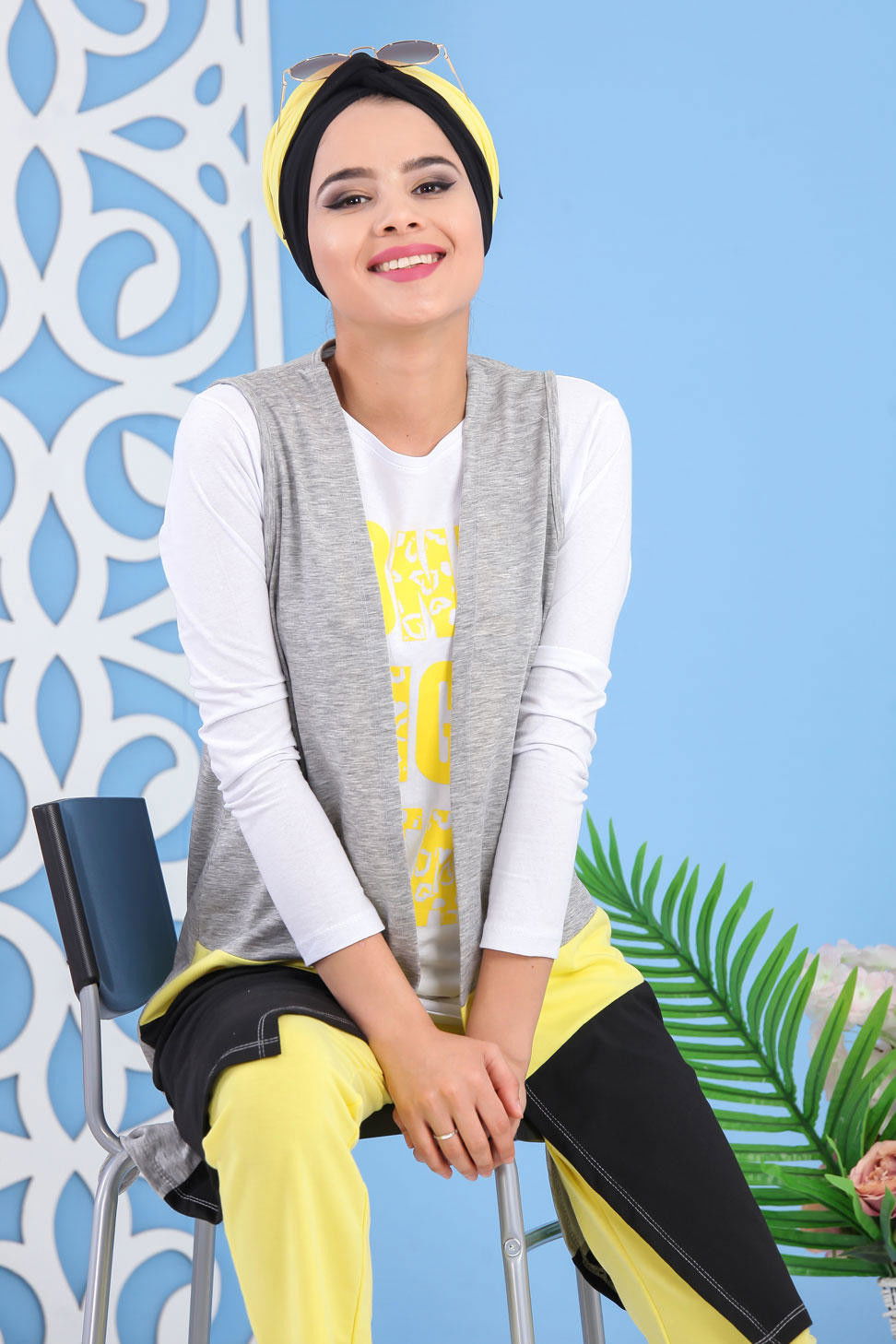 Yelek Tunik Pantolon Sarı - 03 5134 Sarı - 5134