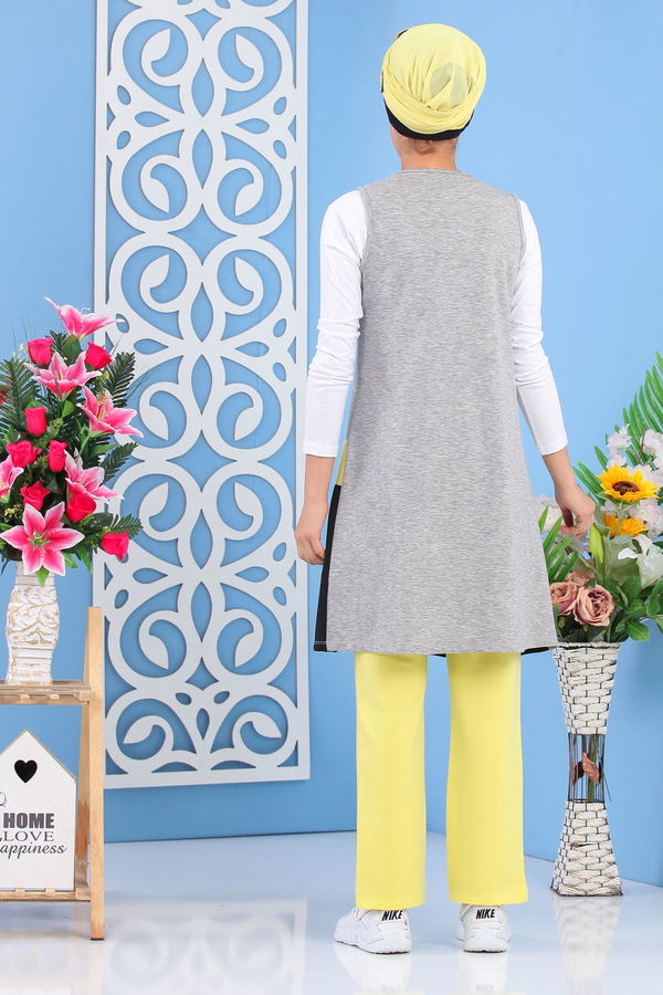 Yelek Tunik Pantolon Sarı - 03 5134 Sarı - 5134