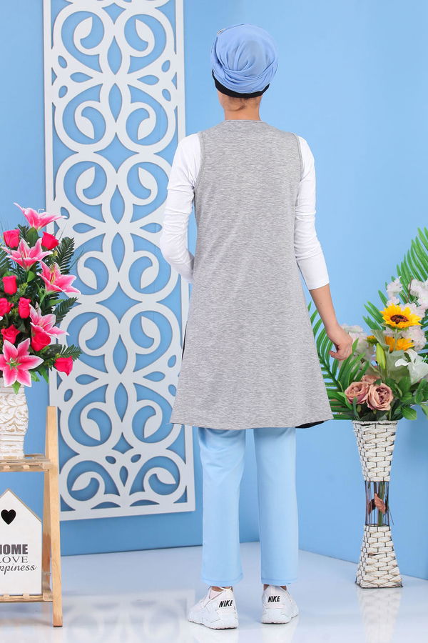 Yelek Tunik Pantolon Mavi - 03 5134 Mavi - 5134