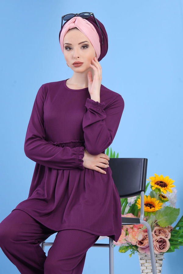 Tunık Pantolon Mor - 02 7304 Mor - 7304