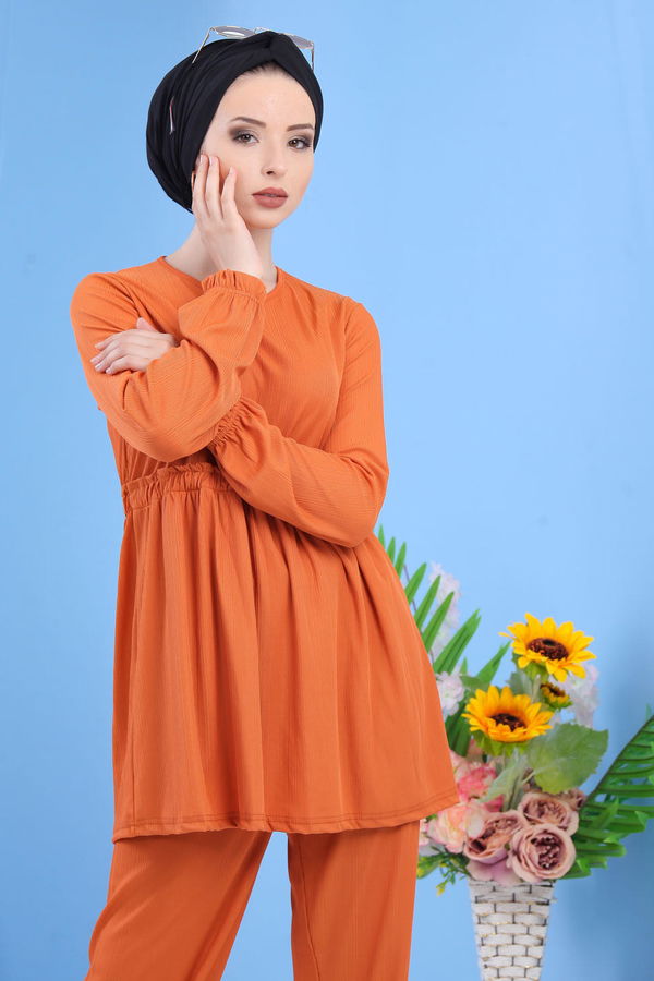 Tunık Pantolon Hardal - 02 7304 Sarı - 7304