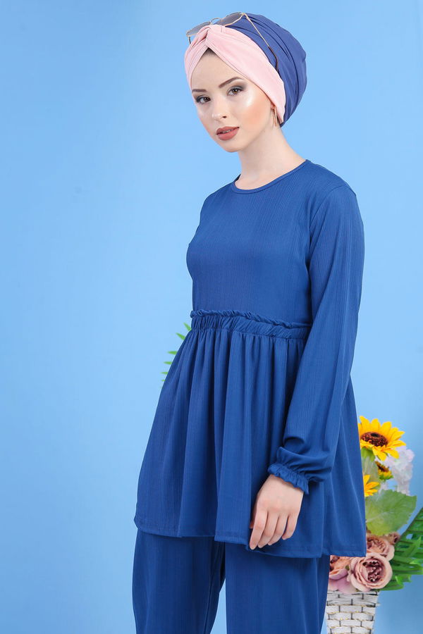 Tunık Pantolon Saks - 02 7304 Mavi - 7304
