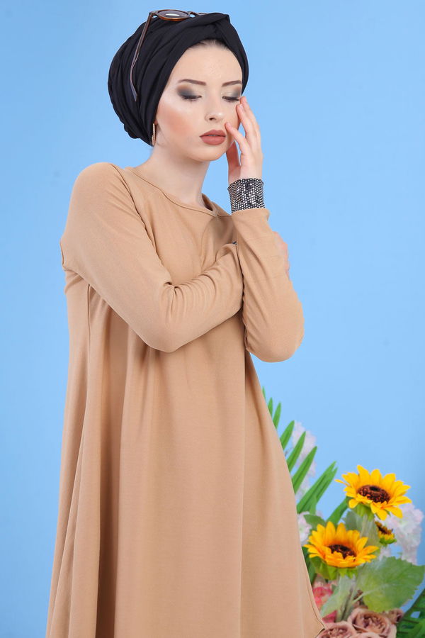 Tunik Pantolon Kombin Taş - 02 7081 Bej - 7081