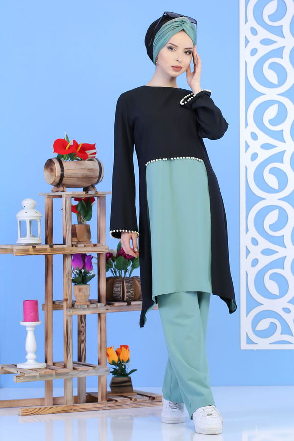Tunik Pantolon Siyah Çagla - 02 1133 Siyah - 1133