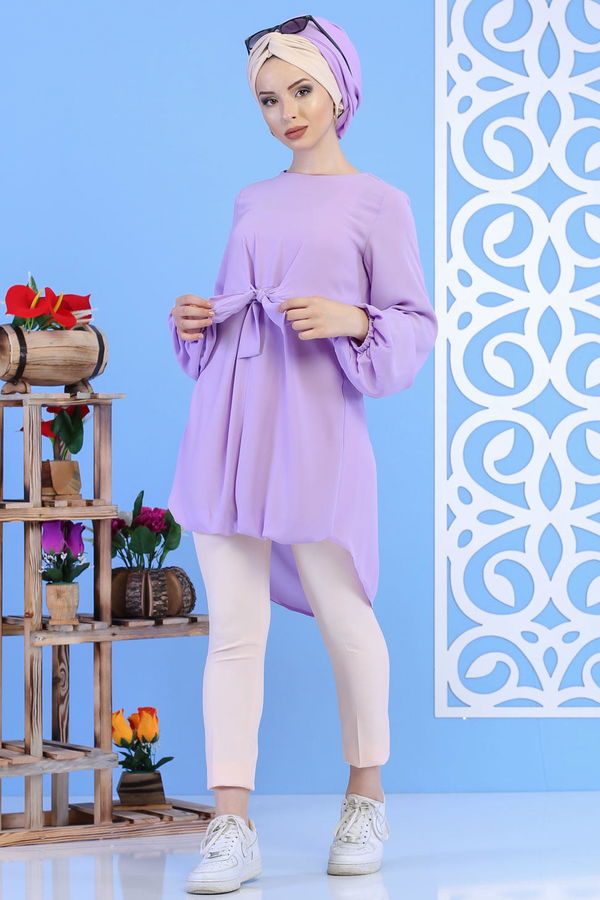 Tunik Pantolon Lila Açık Pudra - 02 1127 Pembe - 1127