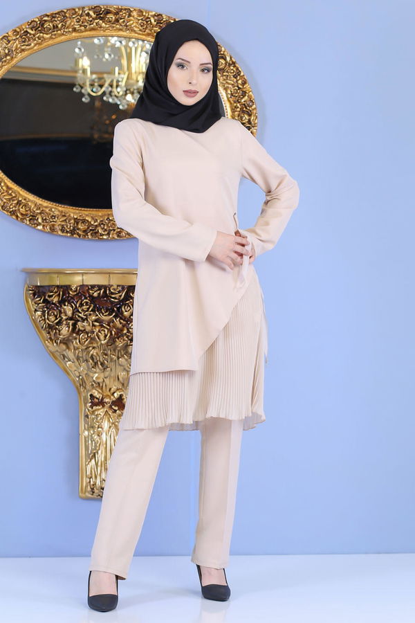 Tunik Pantolon  Bej - 1188