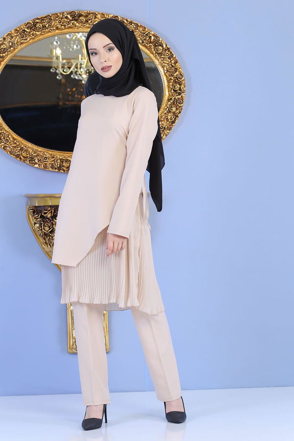 Tunik Pantolon  Bej - 1188