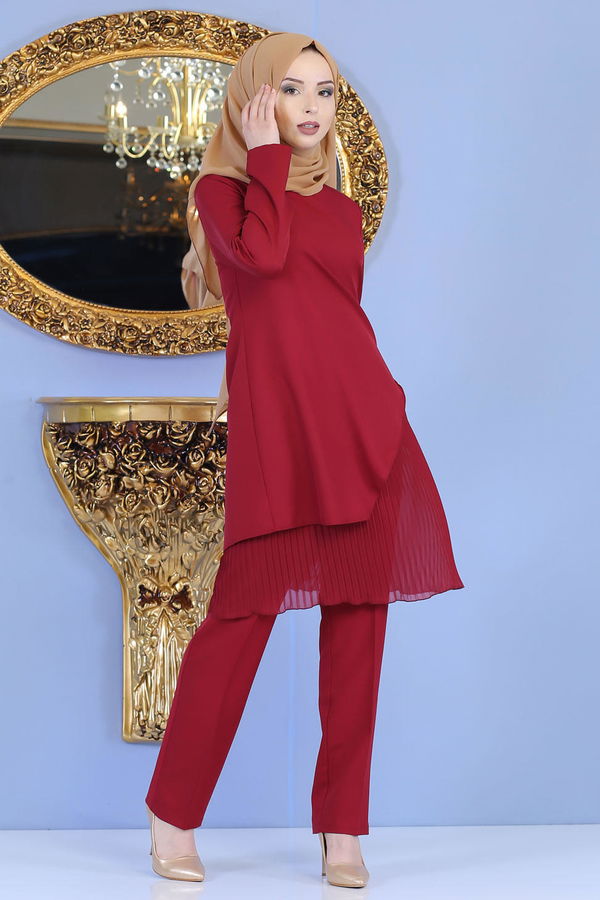 Tunik Pantolon  Bordo - 1188