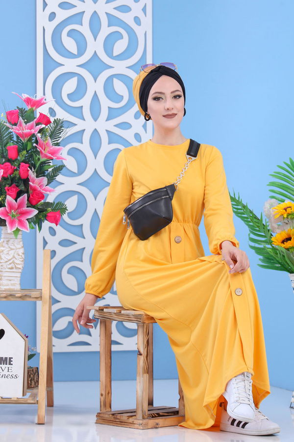 Elbise Hardal - 03 5138 Sarı - 5138 Sarı