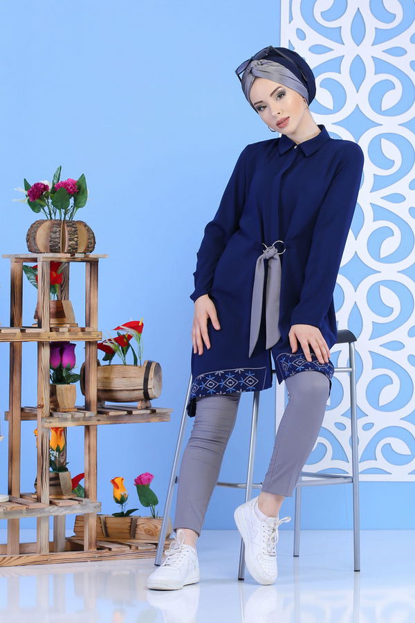 Tunik Pantolon Laci Gri - 02 1164 Gri - 1164 GRİ