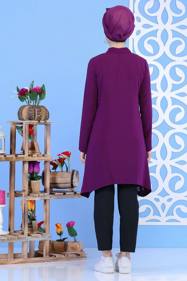 Tunik Pantolon Mürdüm Siyah - 02 1164 Siyah - 1164 SİYAH