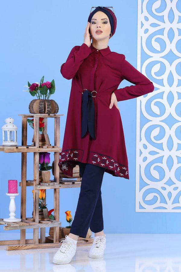 Tunik Pantolon Bordo Laci - 02 1164 Bordo - 1164