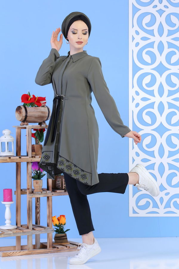 Tunik Pantolon Haki Siyah - 02 1164 Siyah - 1164