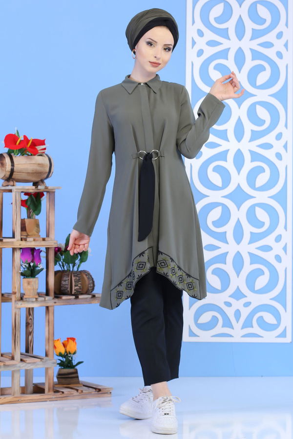 Tunik Pantolon Haki Siyah - 02 1164 Siyah - 1164