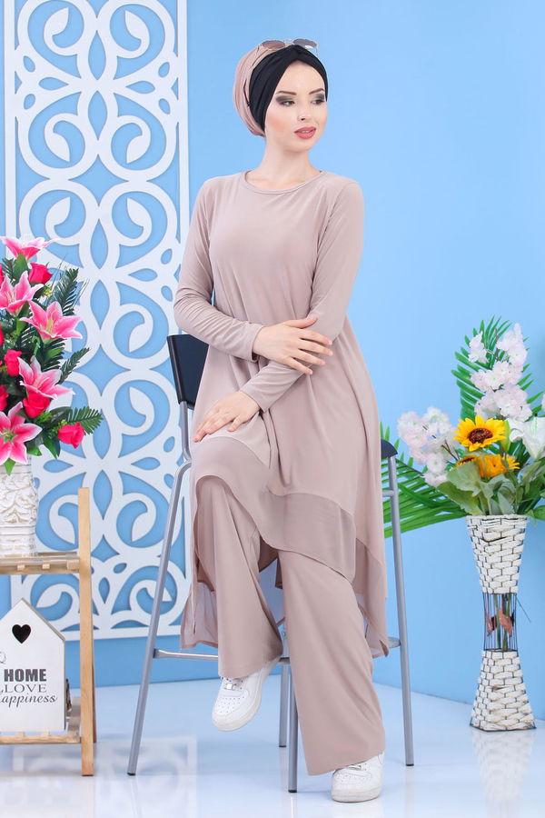 Tunik Pantolon Siyah Vizon - 7342