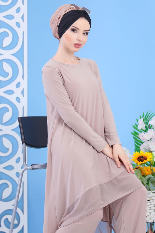 Tunik Pantolon Siyah Vizon - 7342
