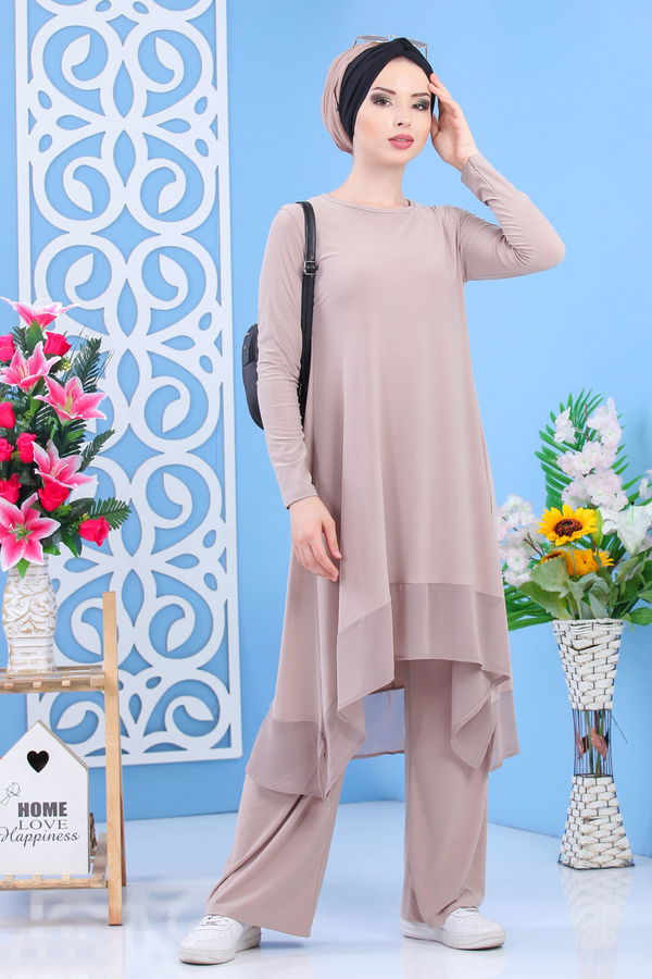 Tunik Pantolon Siyah Vizon - 7342