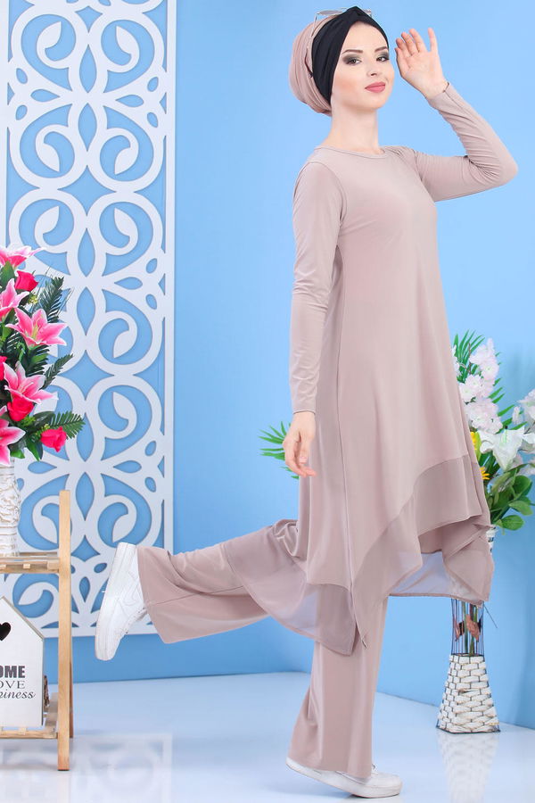Tunik Pantolon Siyah Vizon - 7342