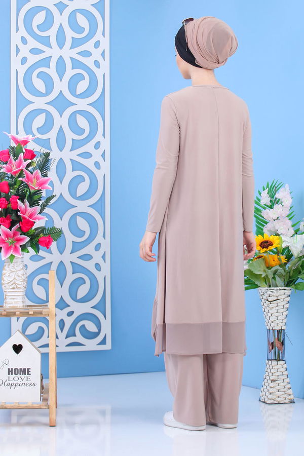 Tunik Pantolon Siyah Vizon - 7342