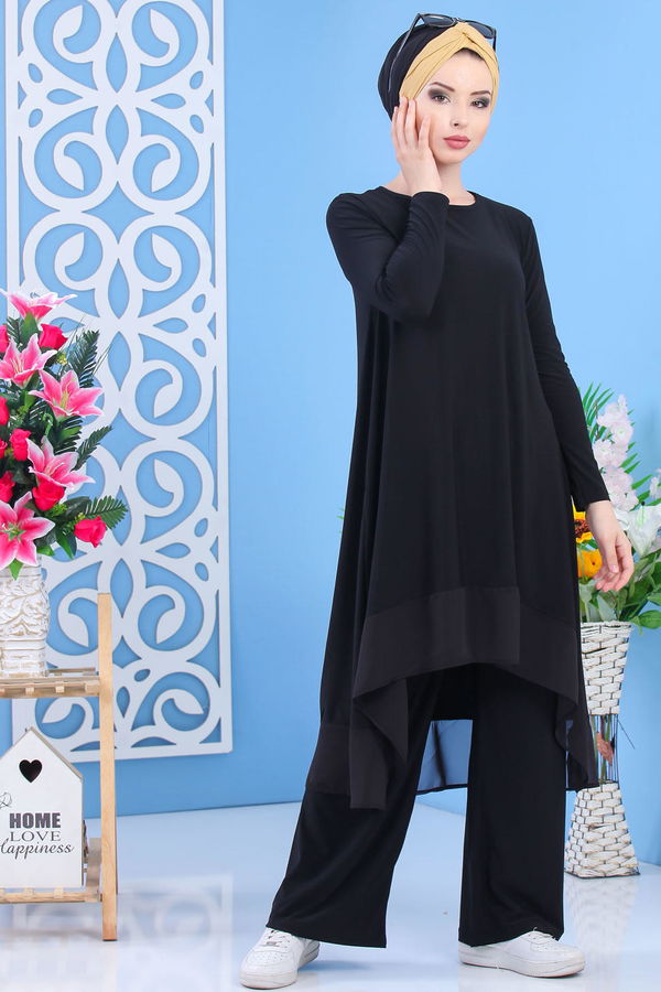 Tunik Pantolon Siyah Siyah - 7342
