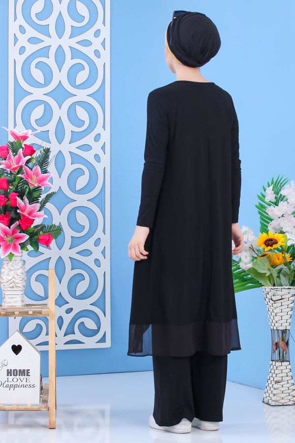 Tunik Pantolon Siyah Siyah - 7342