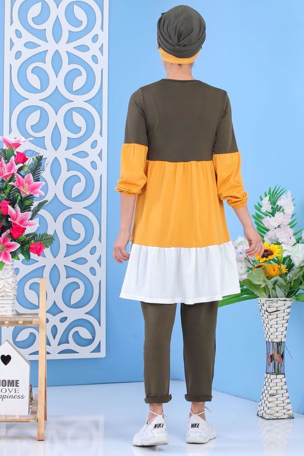 Tunik Pantolon - Haki Hardal 02 7245 Haki - 7245