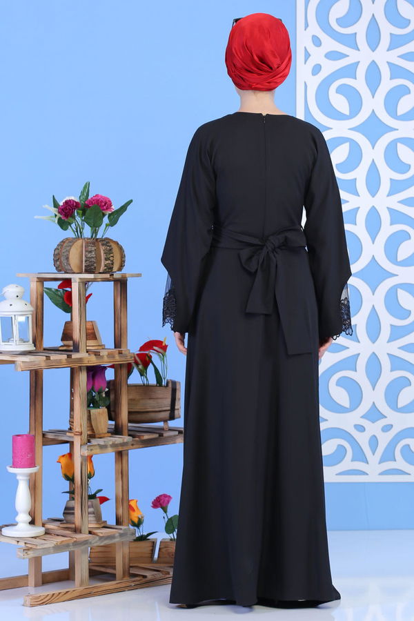 Elbise Siyah Siyah - 1081