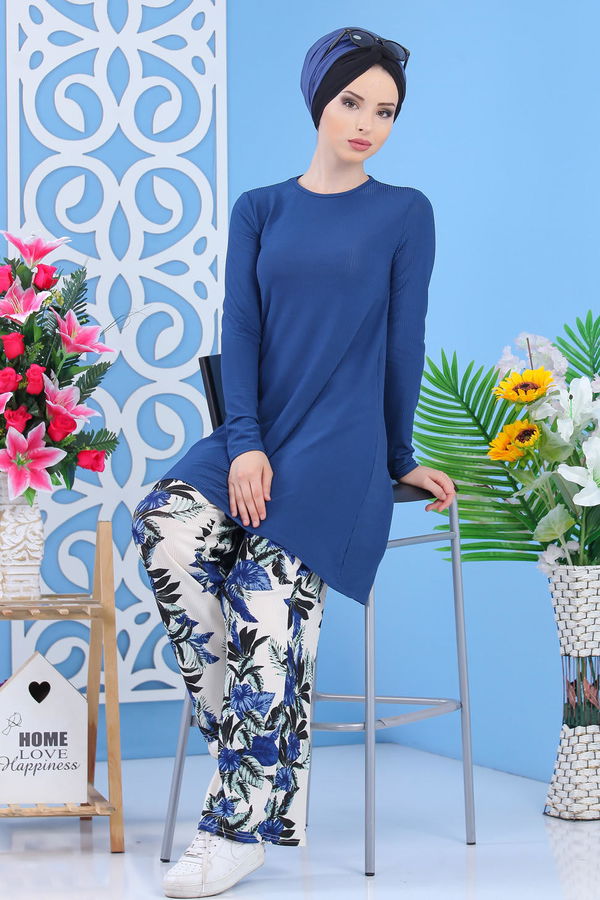 Tunik Pantolon - Mavi 02 7353 Mavi - 7353