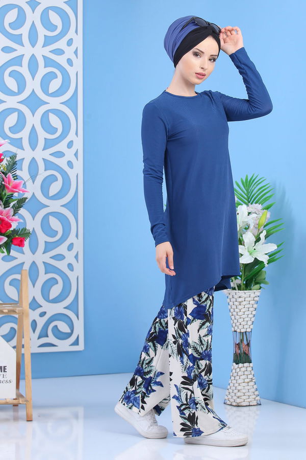 Tunik Pantolon - Mavi 02 7353 Mavi - 7353