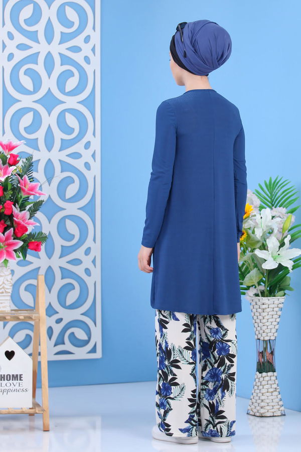 Tunik Pantolon - Mavi 02 7353 Mavi - 7353