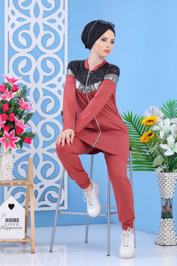 Tunik Pantolon - Gülkurusu 02 7354 Pembe - 7354
