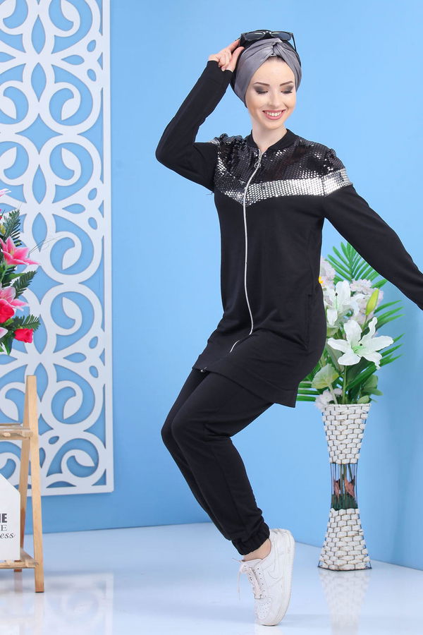 Tunik Pantolon - Siyah 02 7354 Siyah - 7354 SİYAH