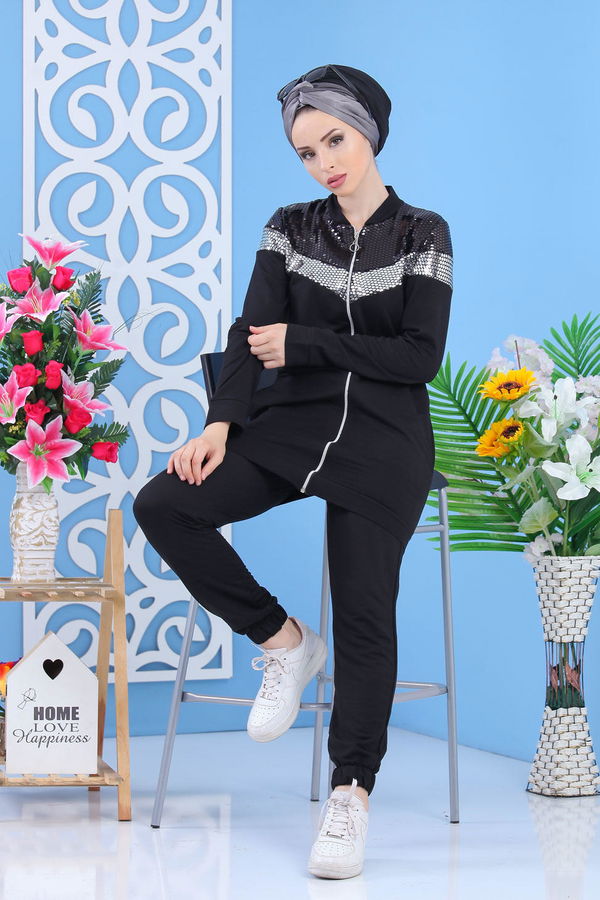 Tunik Pantolon - Siyah 02 7354 Siyah - 7354 SİYAH