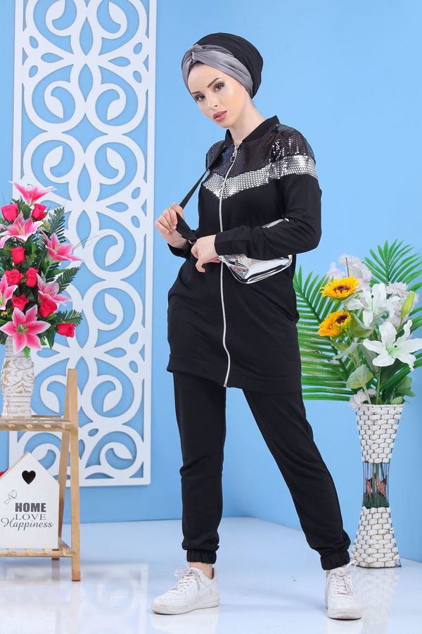 Tunik Pantolon - Siyah 02 7354 Siyah - 7354 SİYAH