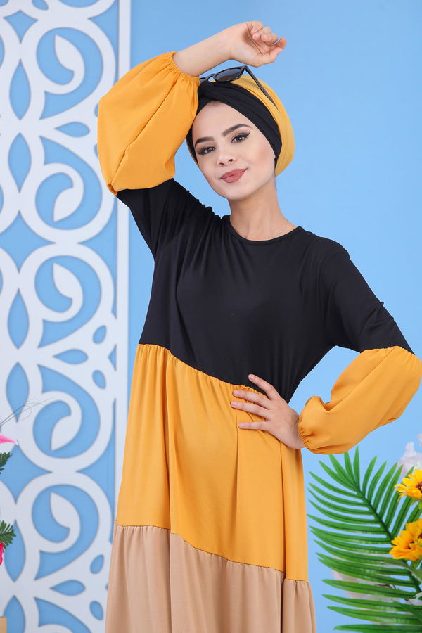 Elbise - Siyah Hardal 02 7356 Siyah - 7356