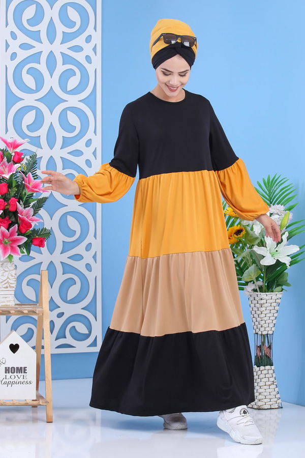 Elbise - Siyah Hardal 02 7356 Siyah - 7356