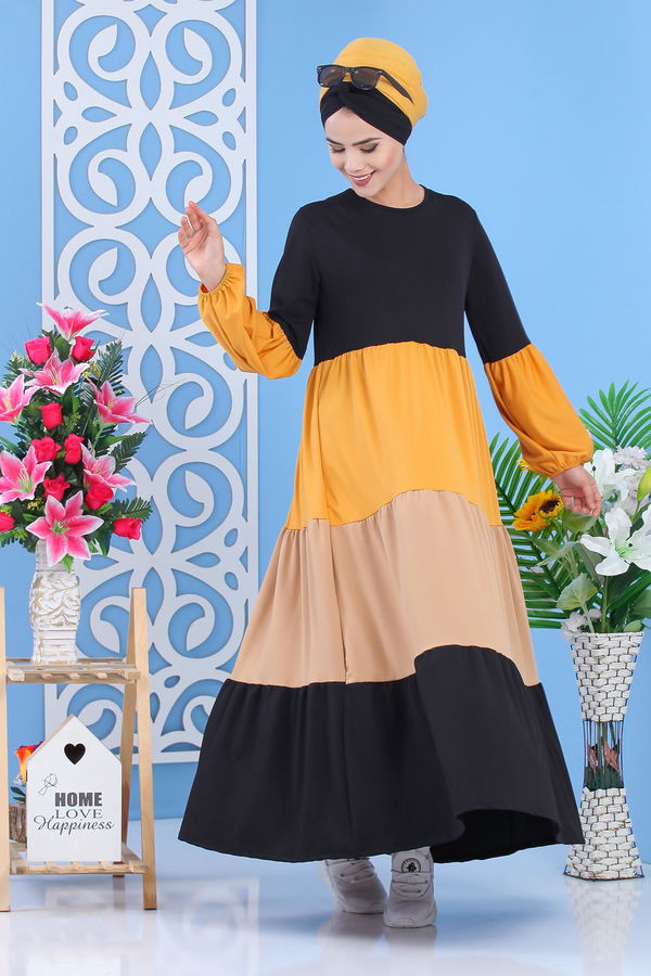 Elbise - Siyah Hardal 02 7356 Siyah - 7356