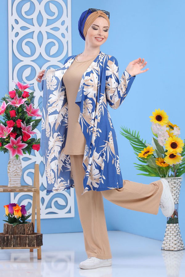 Hırka Jile Pantolon Mavi - 02 7370 Mavi - 7370