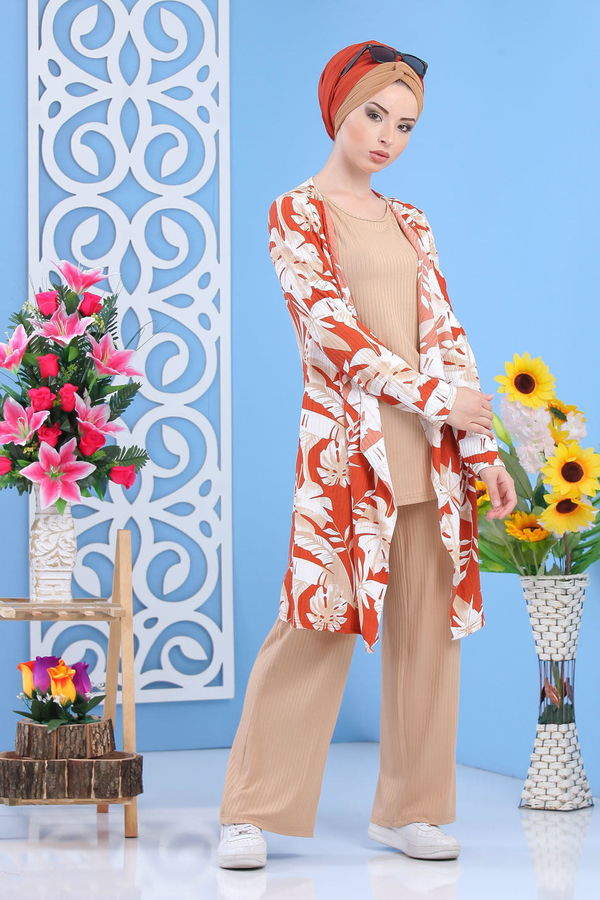 Hırka Jile Pantolon Kiremit - 02 7370 Kiremit - 7370