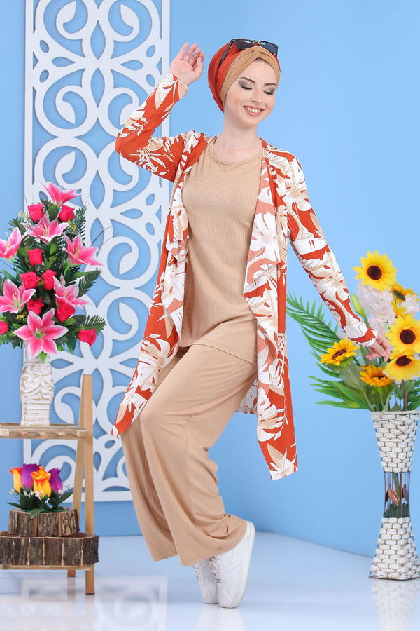 Hırka Jile Pantolon Kiremit - 02 7370 Kiremit - 7370