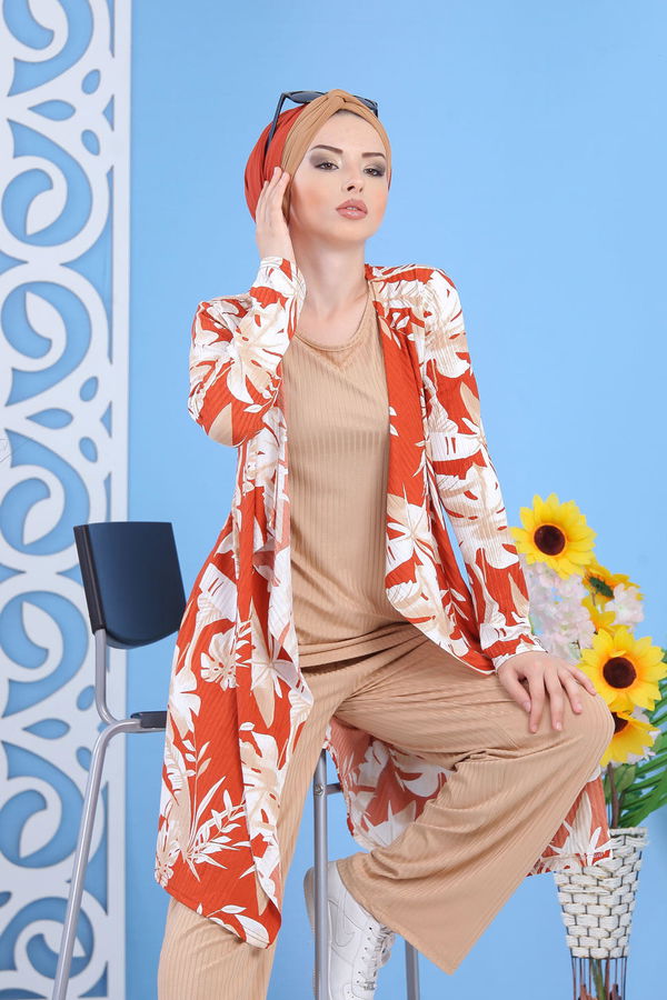 Hırka Jile Pantolon Kiremit - 02 7370 Kiremit - 7370